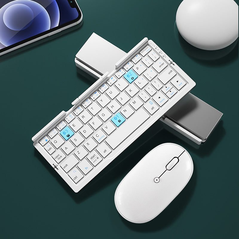 Mini Folding Bluetooth Keyboard Wireless Keypad