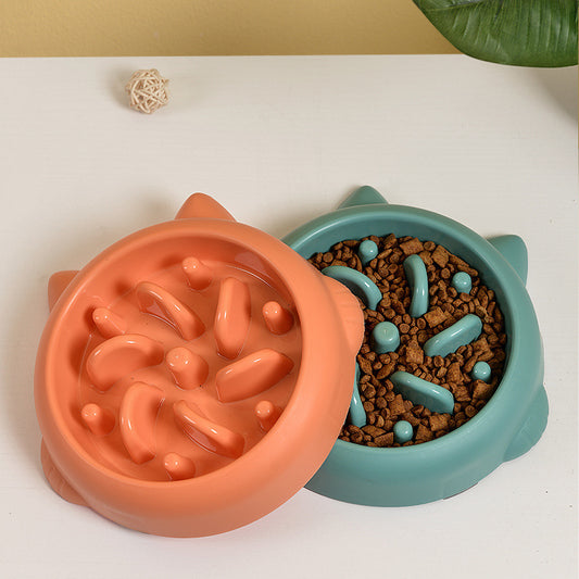 Pet Dog Cat Slow Feeder Bowls